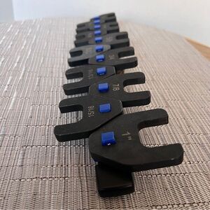 BZBMGMO 11 Piece Tool Kit. Crowfoot Nut Wrench Opening 3/8" Drive